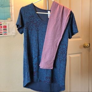 NWOT Lularoe Outfit XS Classic T and OS leggings